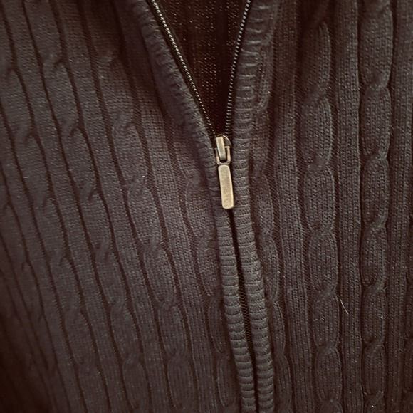 Vintage Oleg Cassini Zippered SWEATER Men's Size XXL Black Raime Acrylic - Picture 4 of 10